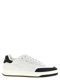Saint Laurent Bicolor Calfskin Low Top Sneakers Saint Laurent