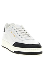 Saint Laurent Bicolor Calfskin Low Top Sneakers Saint Laurent