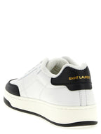 Saint Laurent Bicolor Calfskin Low Top Sneakers Saint Laurent