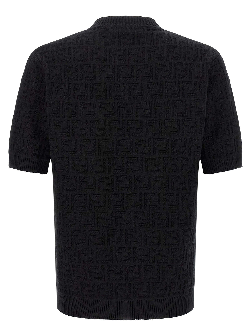Fendi Black Cotton Cardigan Fendi