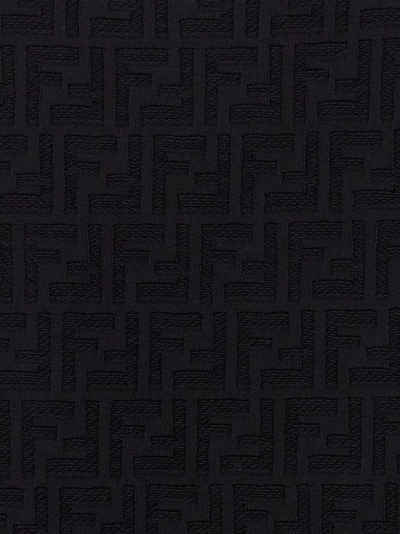Fendi Black Cotton Cardigan Fendi
