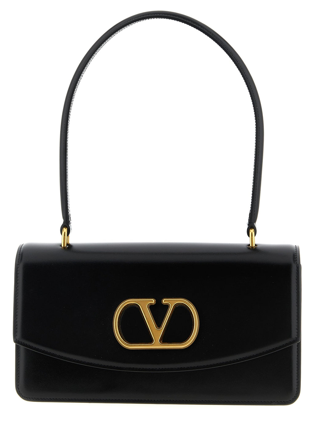 Valentino Garavani Black Calfskin Shoulder Bag Valentino Garavani