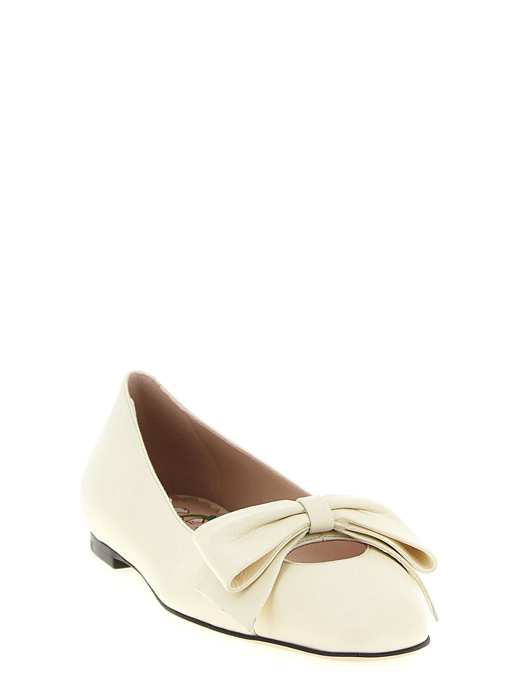Valentino Garavani White Leather Ballet Flats Valentino Garavani