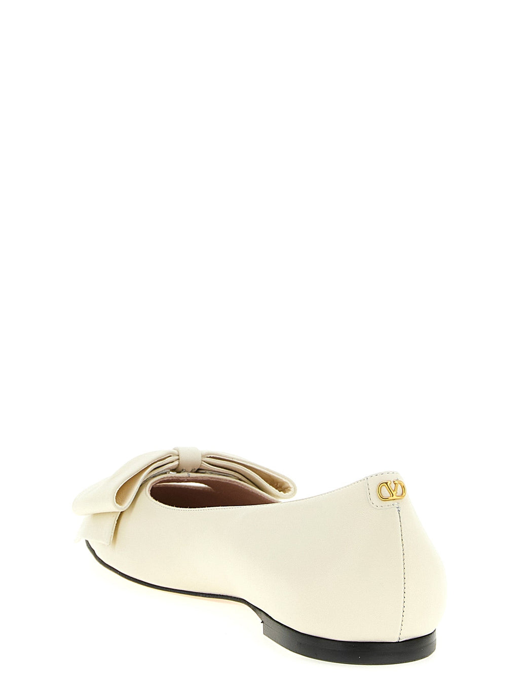Valentino Garavani White Leather Ballet Flats Valentino Garavani
