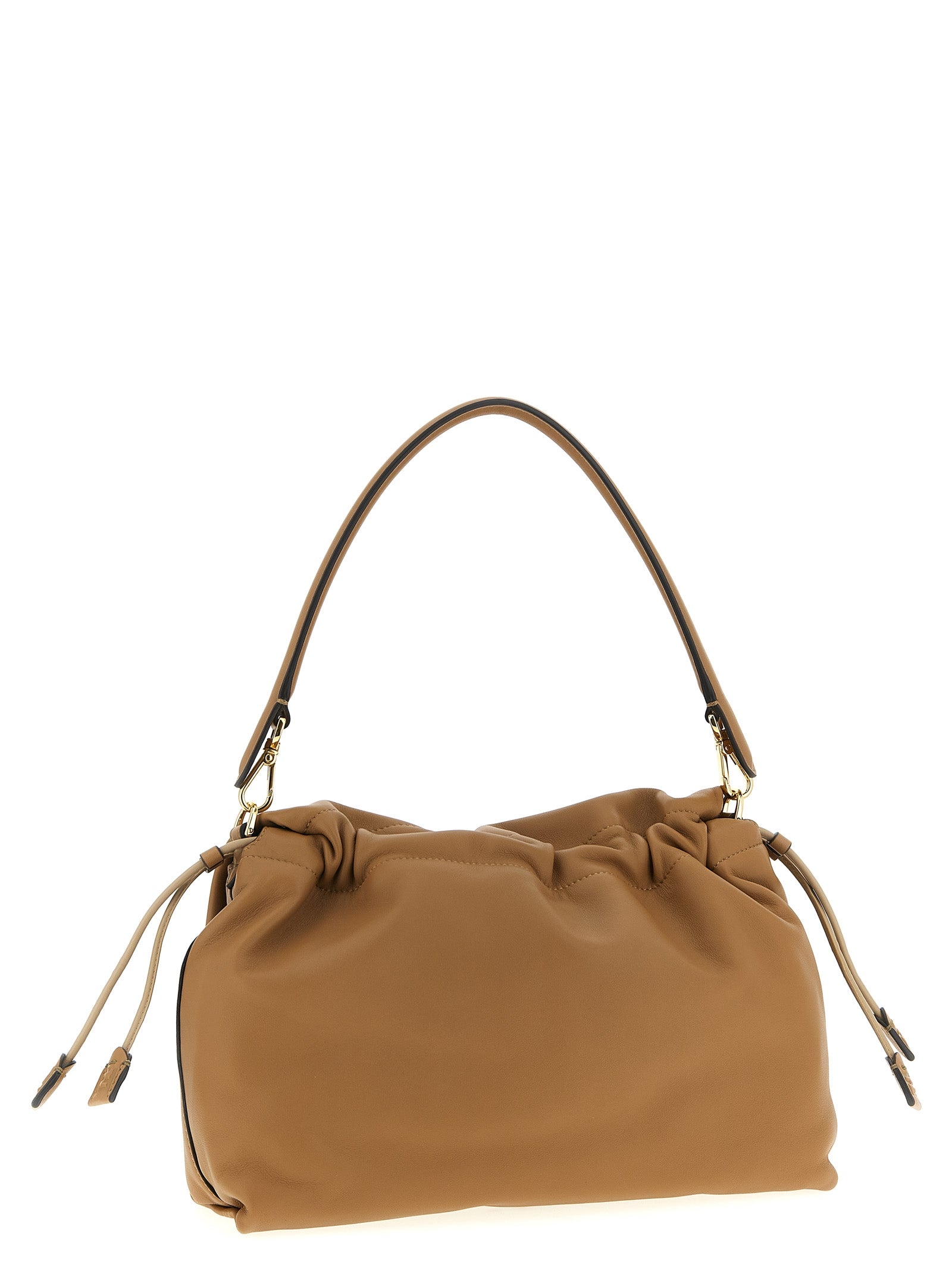 Fendi Beige Lamb Leather Shoulder Bag Fendi