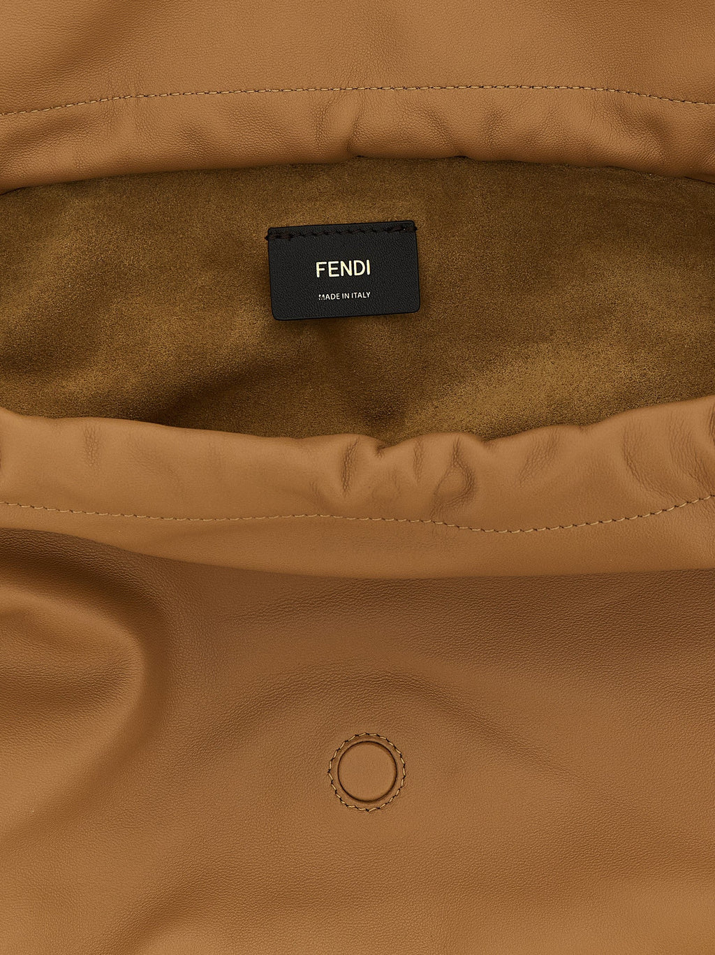 Fendi Beige Lamb Leather Shoulder Bag Fendi