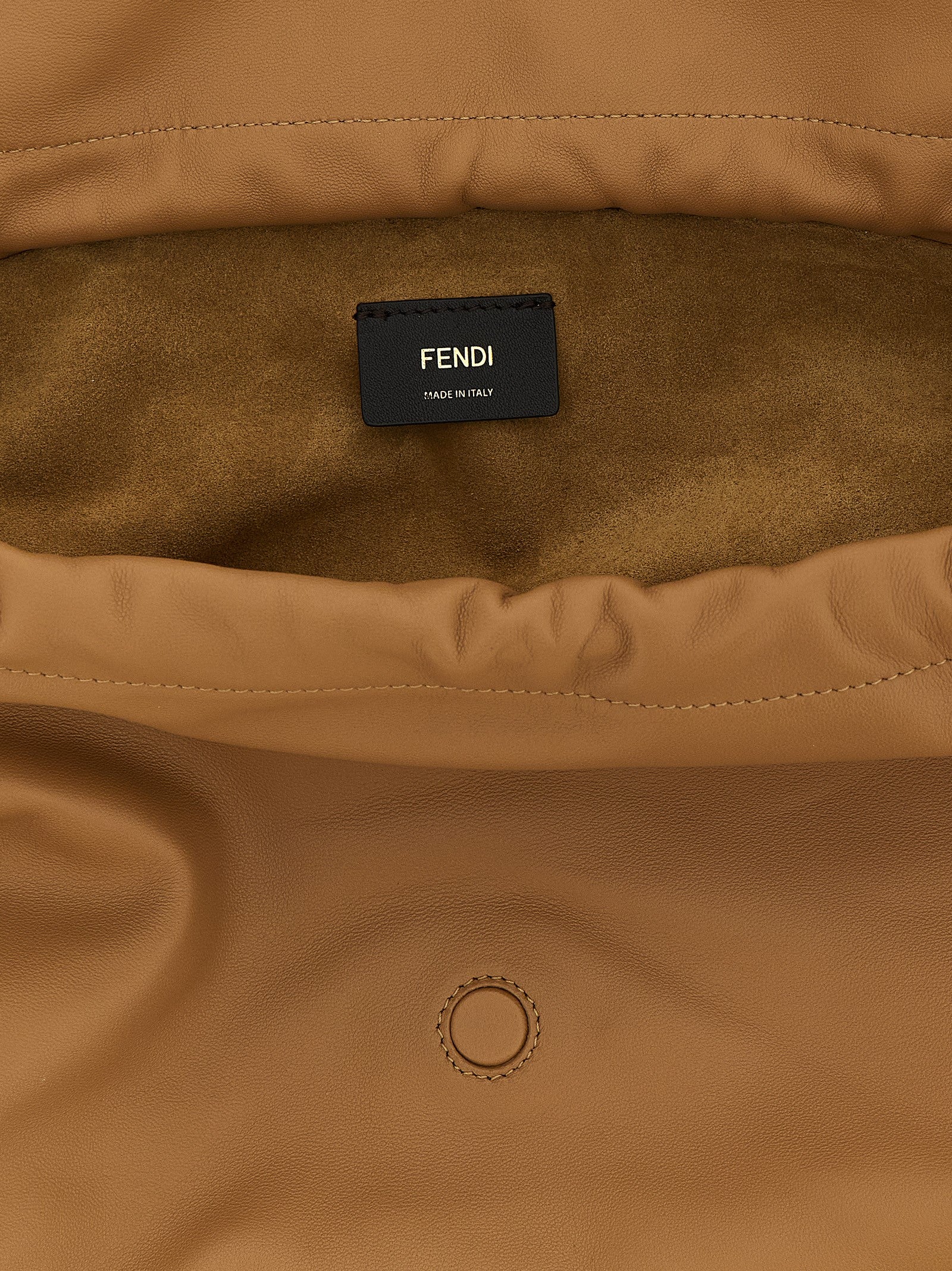 Fendi Beige Lamb Leather Shoulder Bag Fendi