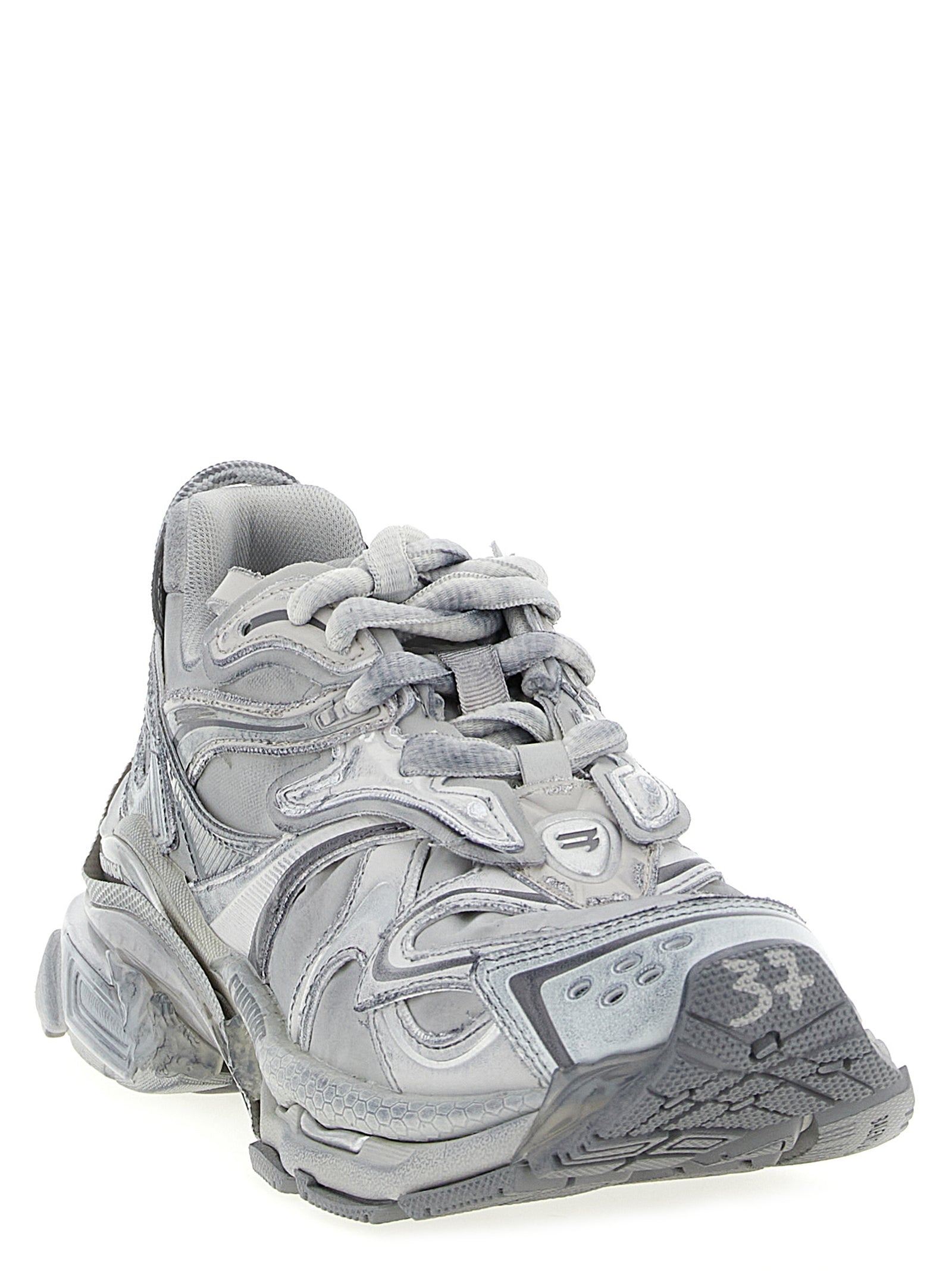 Balenciaga Gray Polyethylene Athletic Sneakers Balenciaga