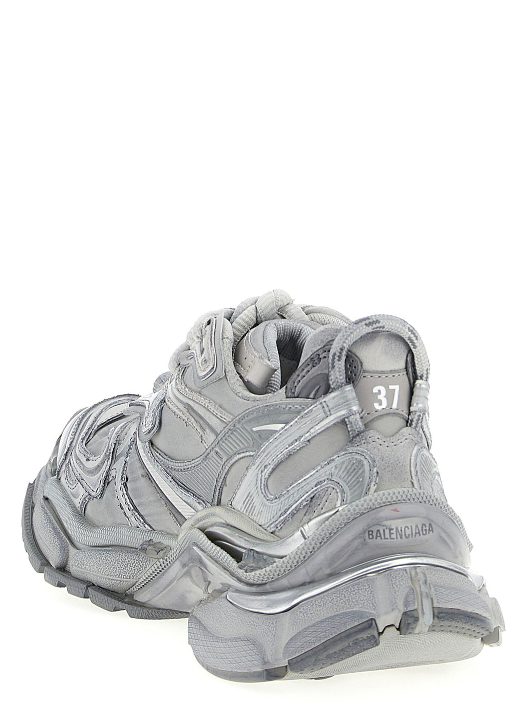 Balenciaga Gray Polyethylene Athletic Sneakers Balenciaga