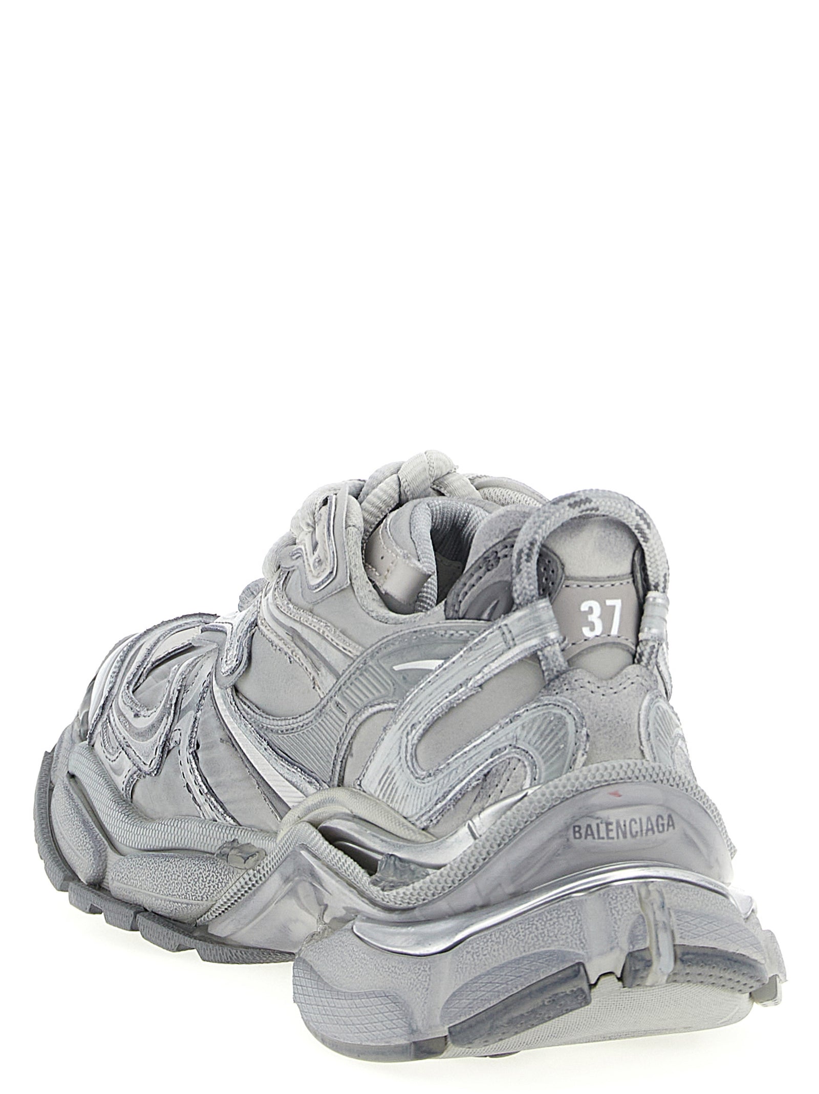 Balenciaga Gray Polyethylene Athletic Sneakers Balenciaga