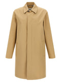 Burberry Beige Cotton Coat Burberry