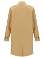 Burberry Beige Cotton Coat Burberry