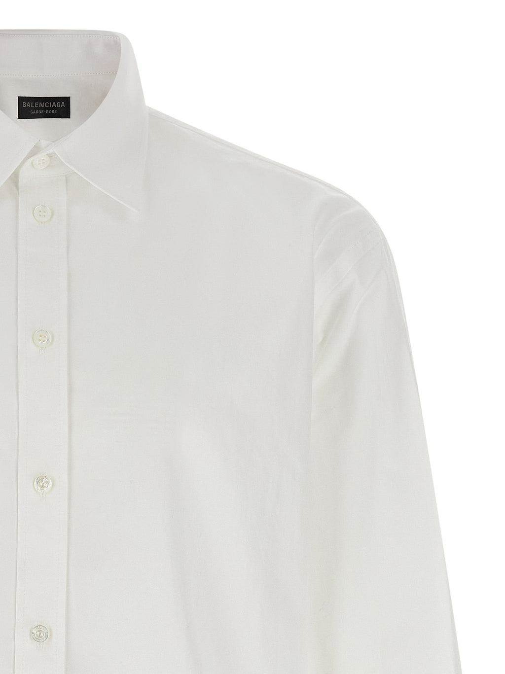 Balenciaga White Cotton Blouse Balenciaga