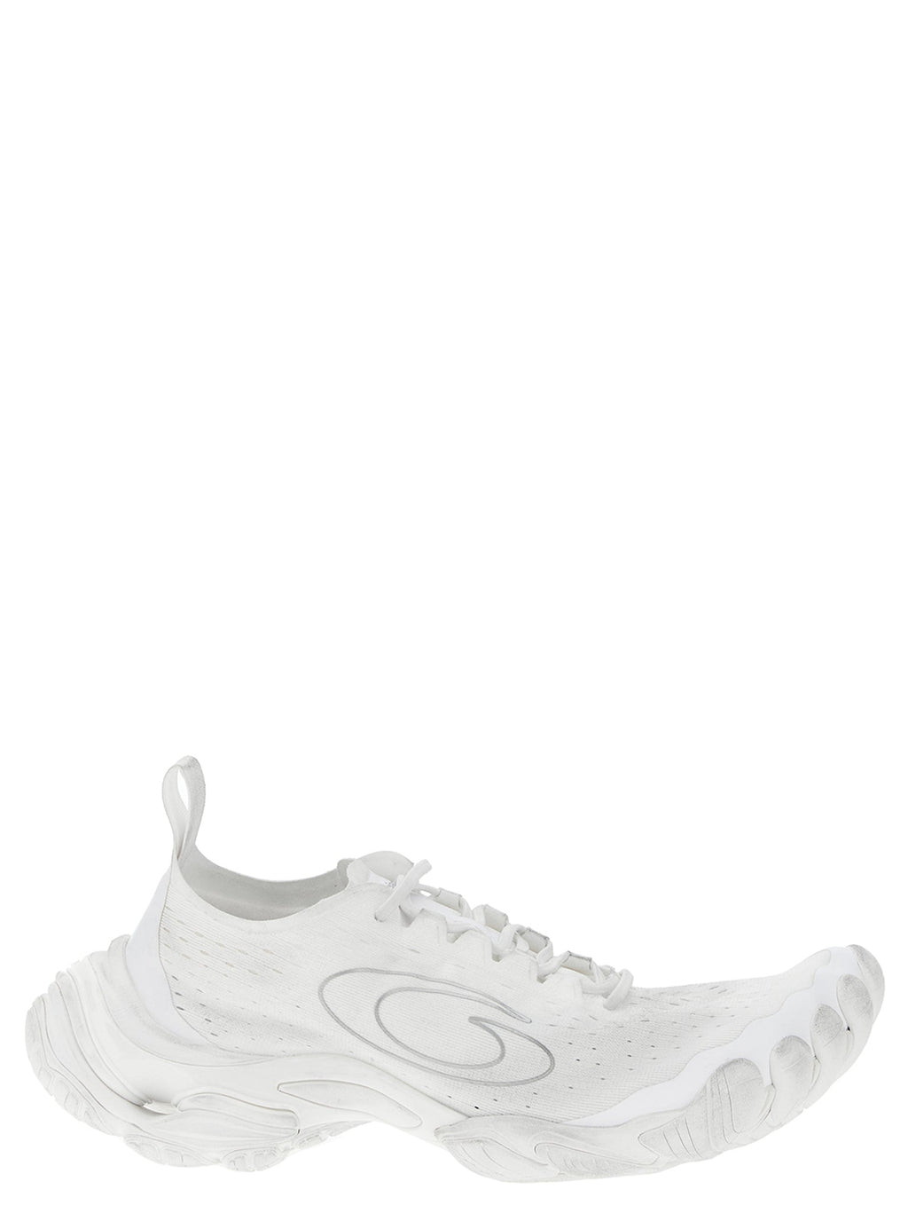 Balenciaga White Polyester Athletic Sneakers Balenciaga