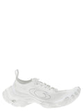 Balenciaga White Polyester Athletic Sneakers Balenciaga
