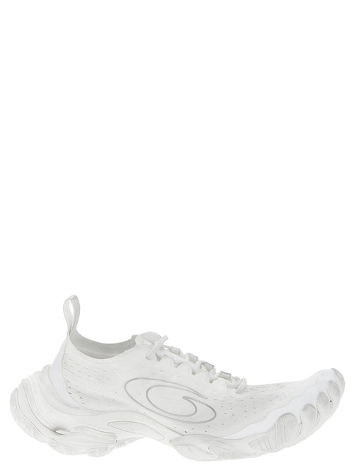 Balenciaga White Polyester Athletic Sneakers Balenciaga