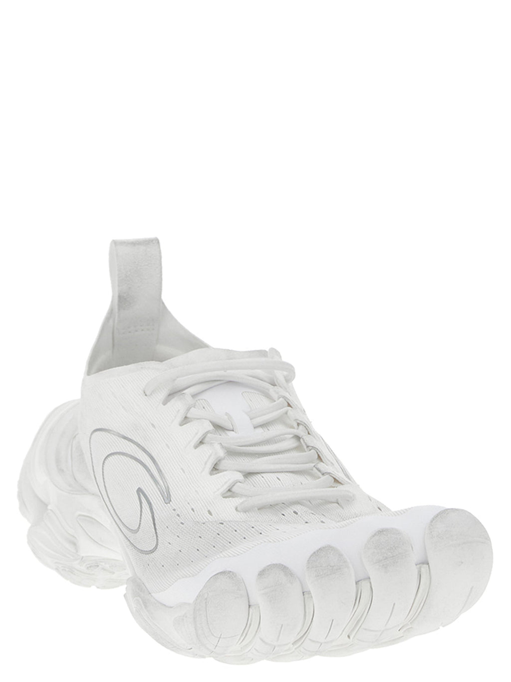 Balenciaga White Polyester Athletic Sneakers Balenciaga