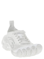 Balenciaga White Polyester Athletic Sneakers Balenciaga