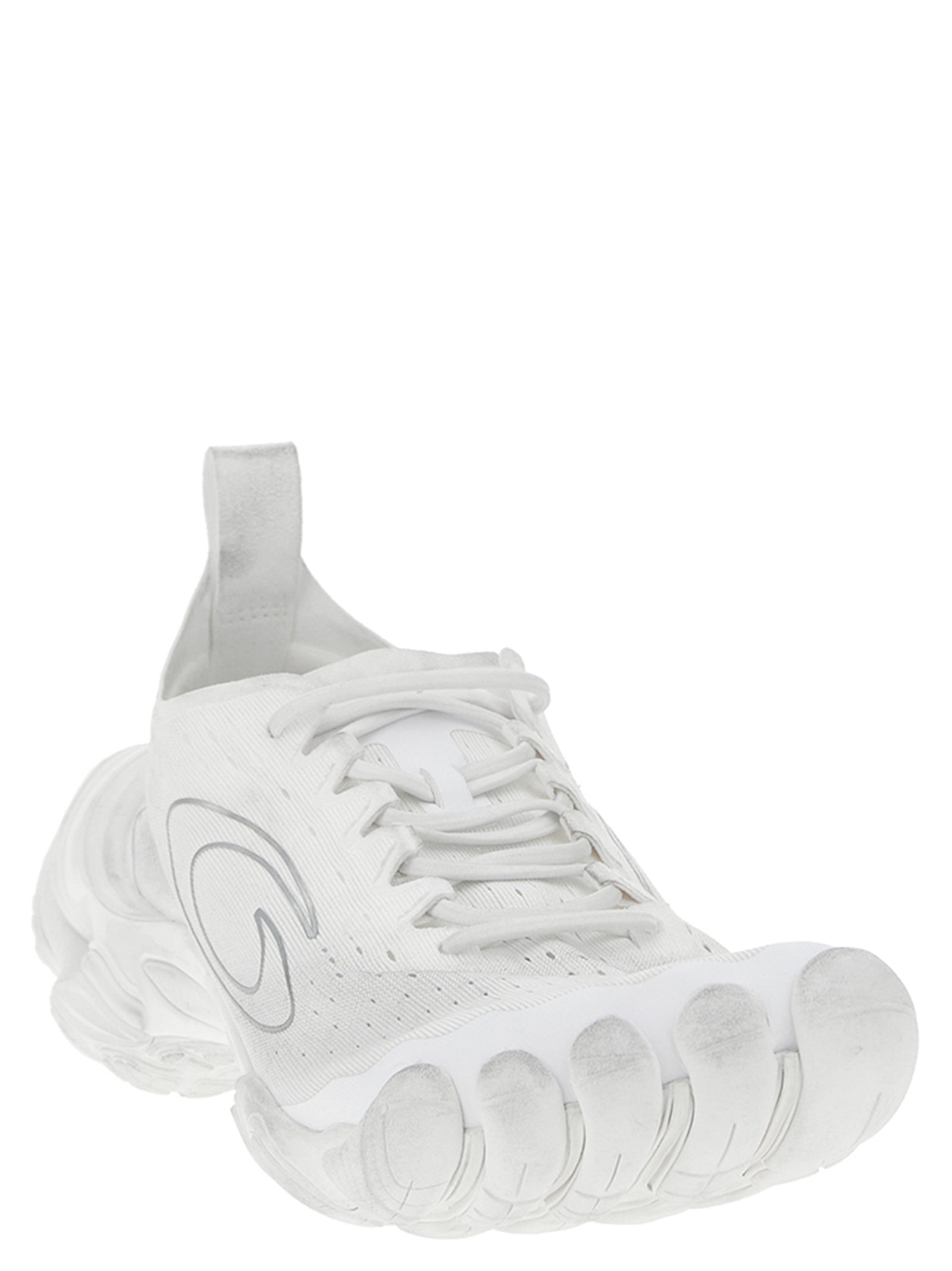 Balenciaga White Polyester Athletic Sneakers Balenciaga