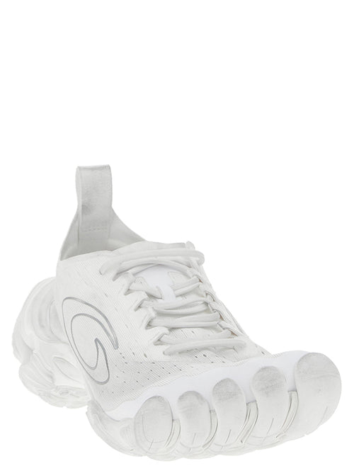 Balenciaga White Polyester Athletic Sneakers Balenciaga