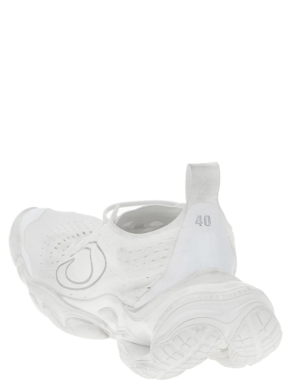 Balenciaga White Polyester Athletic Sneakers Balenciaga