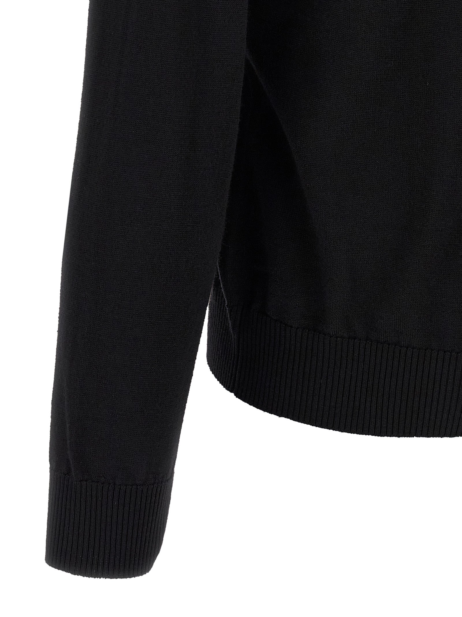Fendi Black Virgin Wool Cardigan Fendi