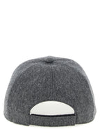 Fendi Gray Wool Cap (Baseball Hat) Fendi