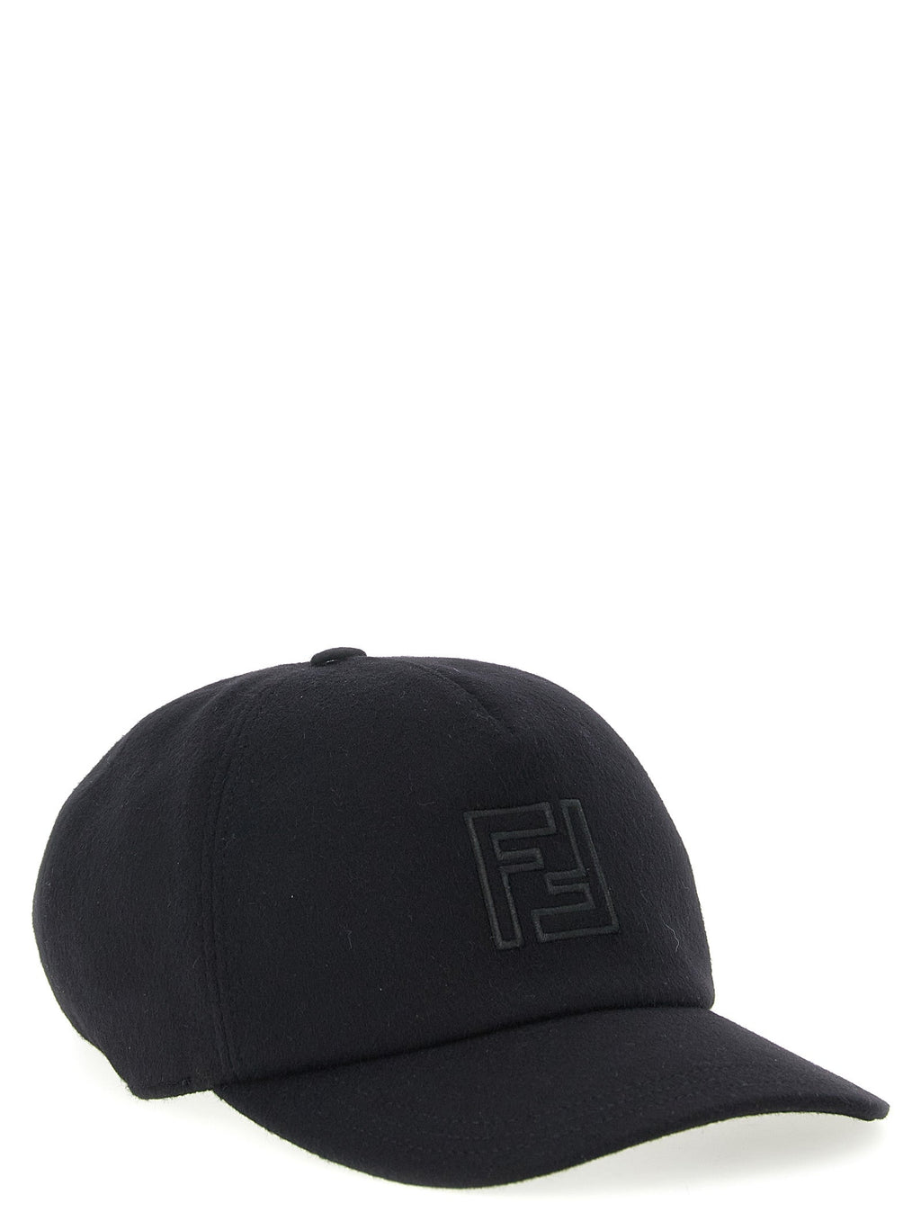 Fendi Black Wool Cap (Baseball Hat) Fendi