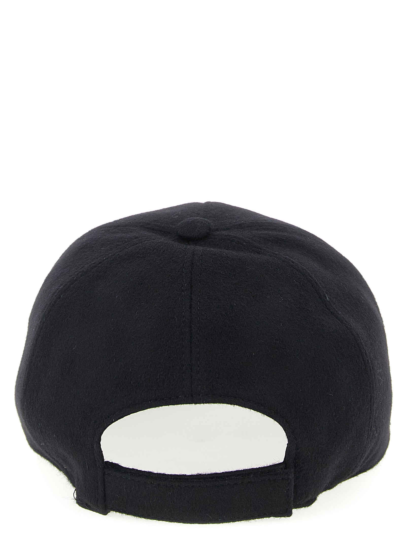 Fendi Black Wool Cap (Baseball Hat) Fendi