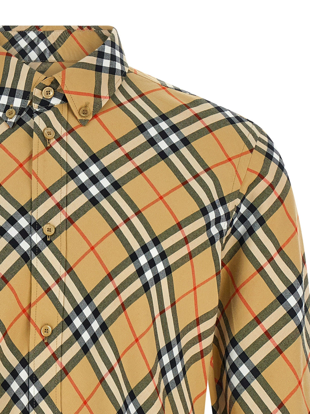 Burberry Beige Cotton Blouse Burberry