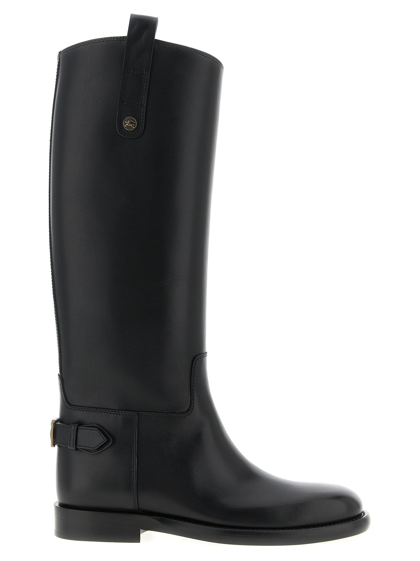 Burberry Black Calfskin Over The Knee Burberry