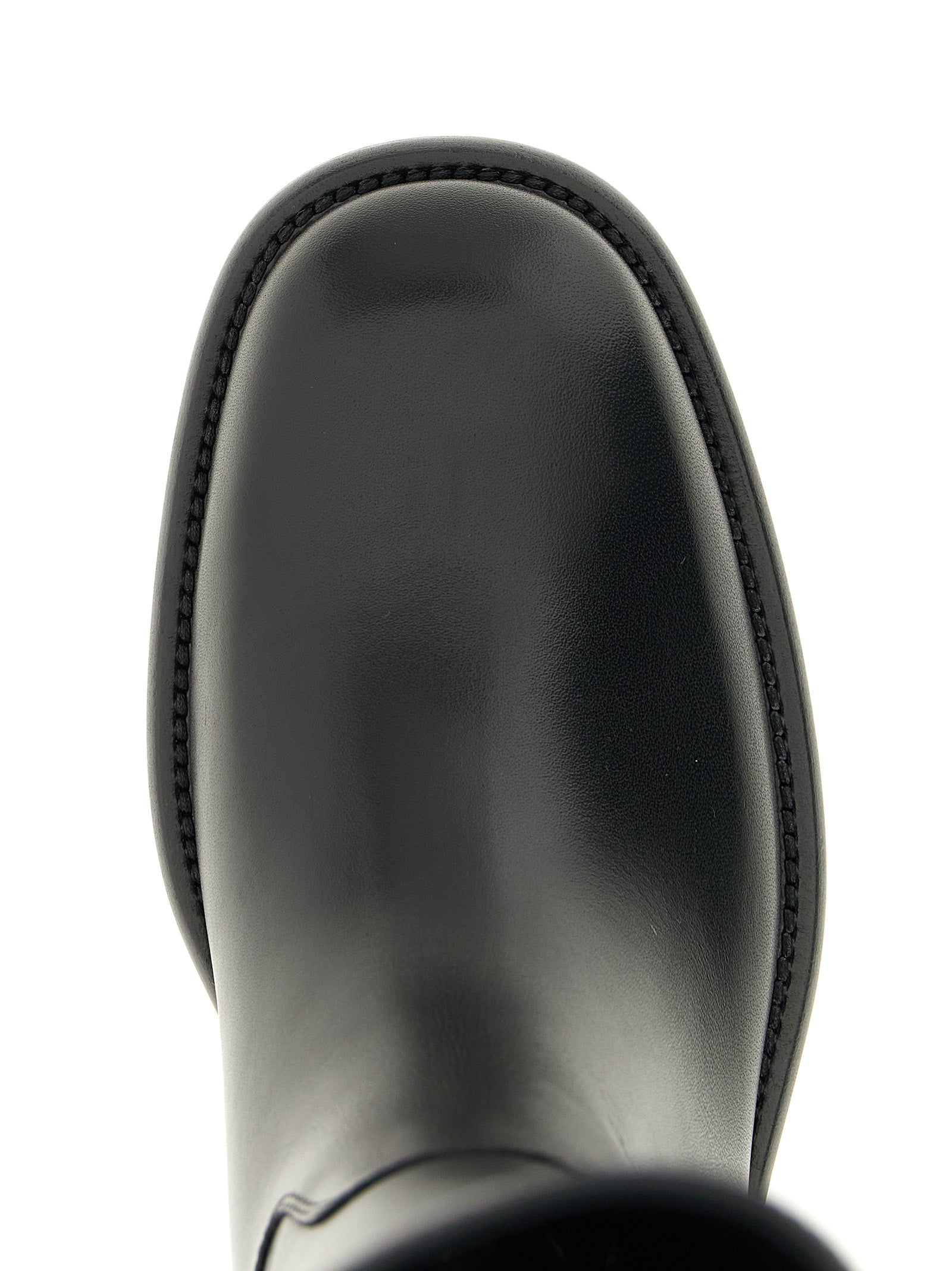 Burberry Black Calfskin Over The Knee Burberry