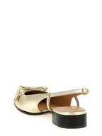 Valentino Garavani Gold Leather Ballet Flats Valentino Garavani