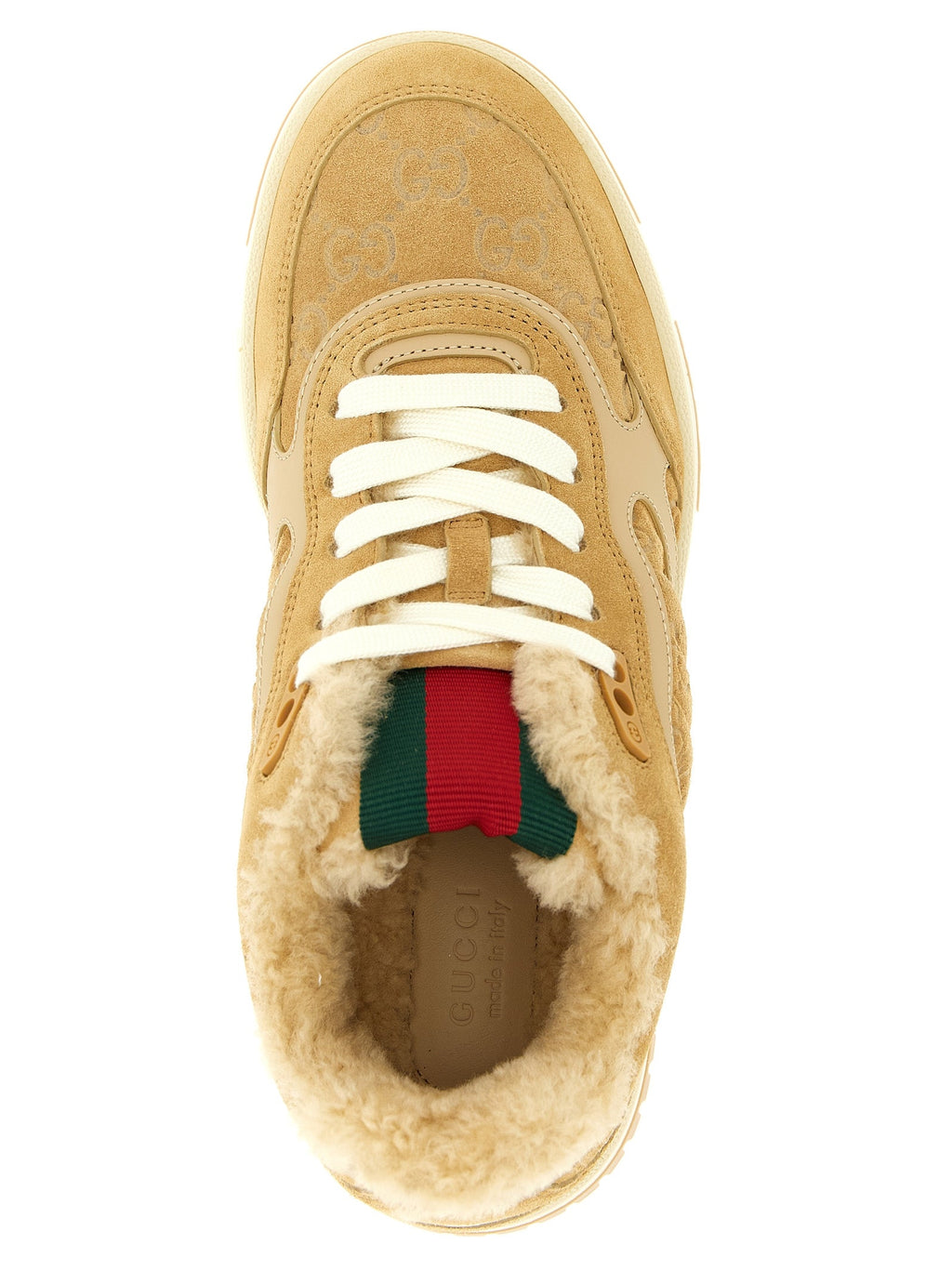 Gucci Beige Calfskin Athletic Sneakers Gucci