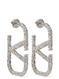 Valentino Garavani Silver Stainless Steel Earrings Valentino Garavani