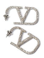 Valentino Garavani Silver Stainless Steel Earrings Valentino Garavani