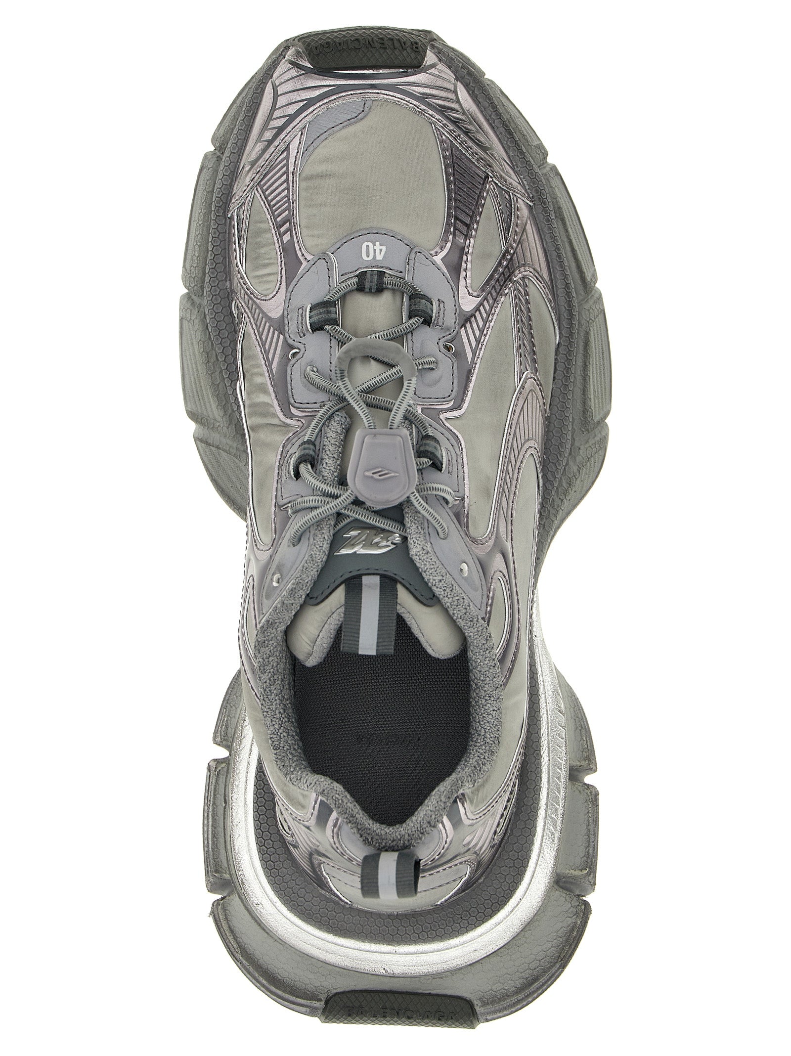 Balenciaga Gray Polyester Athletic Sneakers Balenciaga