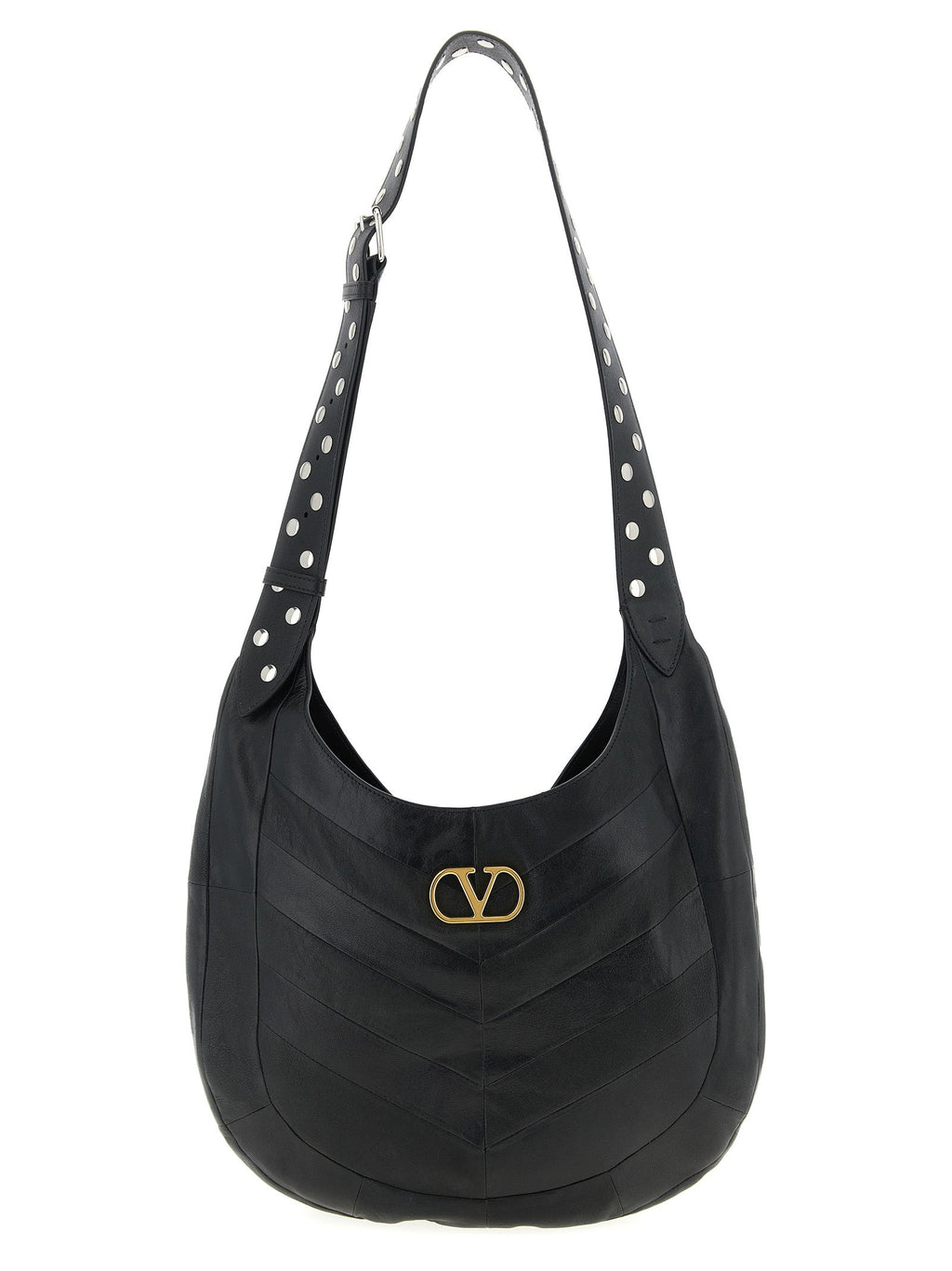 Valentino Garavani Black Lamb Leather Shoulder Bag Valentino Garavani