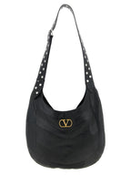 Valentino Garavani Black Lamb Leather Shoulder Bag Valentino Garavani