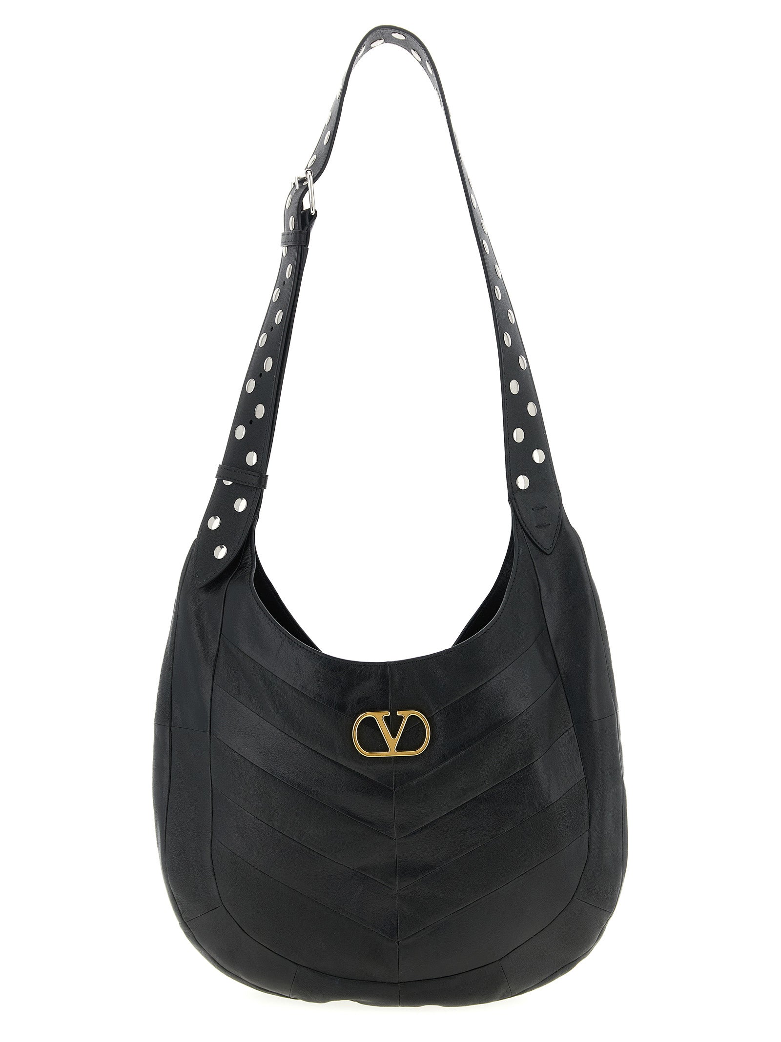 Valentino Garavani Black Lamb Leather Shoulder Bag Valentino Garavani