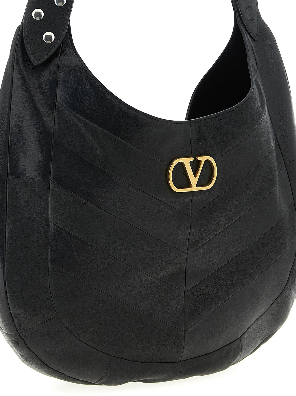 Valentino Garavani Black Lamb Leather Shoulder Bag Valentino Garavani