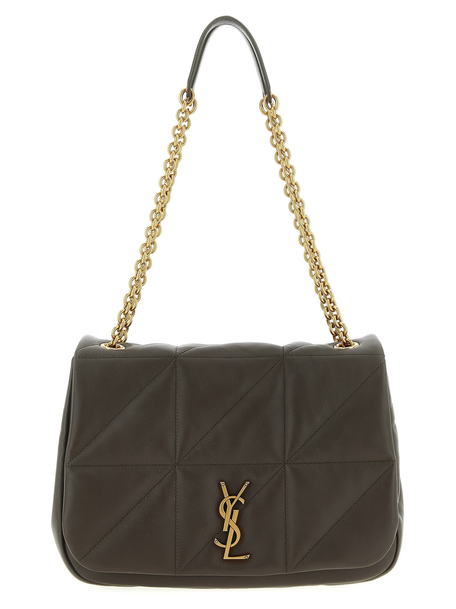 Saint Laurent Bicolor Lamb Leather Shoulder Bag Saint Laurent
