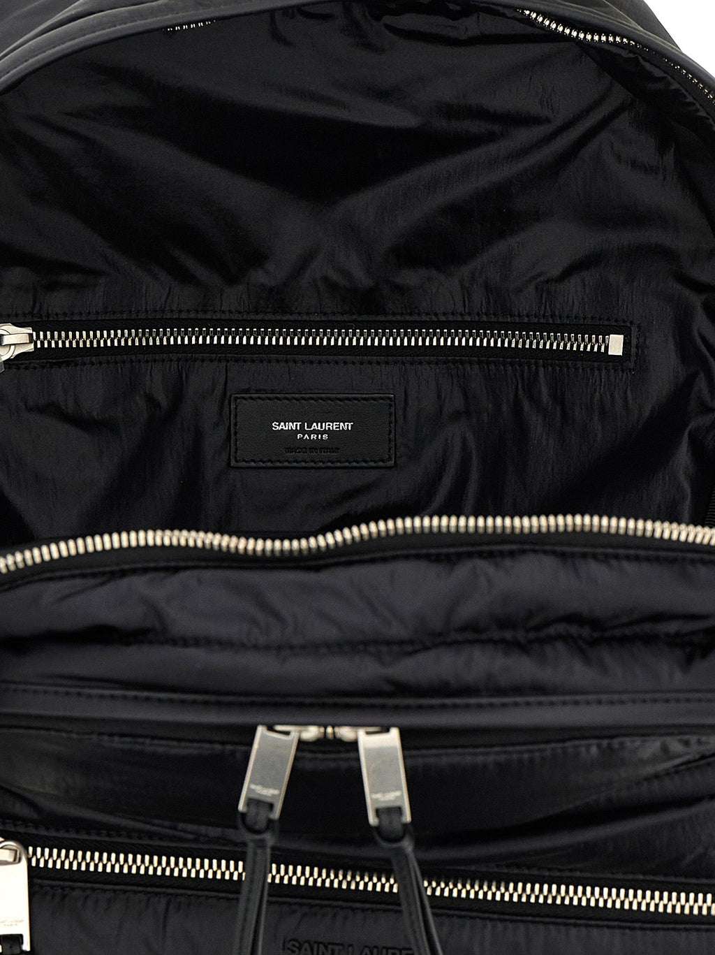 Saint Laurent Black Calfskin Backpack Saint Laurent