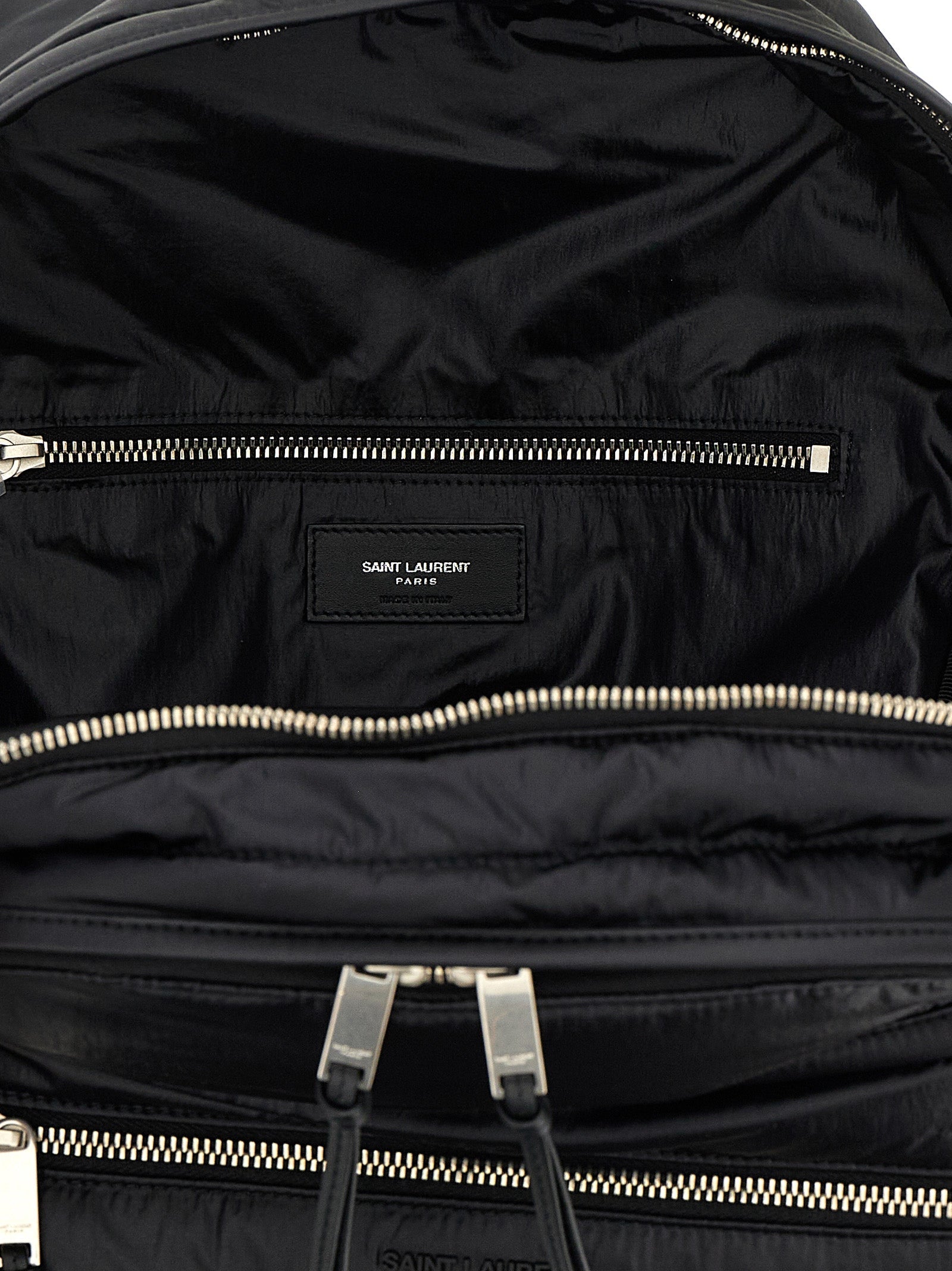 Saint Laurent Black Calfskin Backpack Saint Laurent