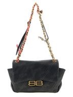 Balenciaga Black Leather Shoulder Bag Balenciaga
