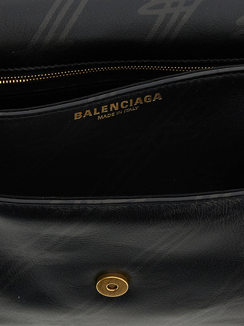 Balenciaga Black Leather Shoulder Bag Balenciaga