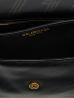 Balenciaga Black Leather Shoulder Bag Balenciaga