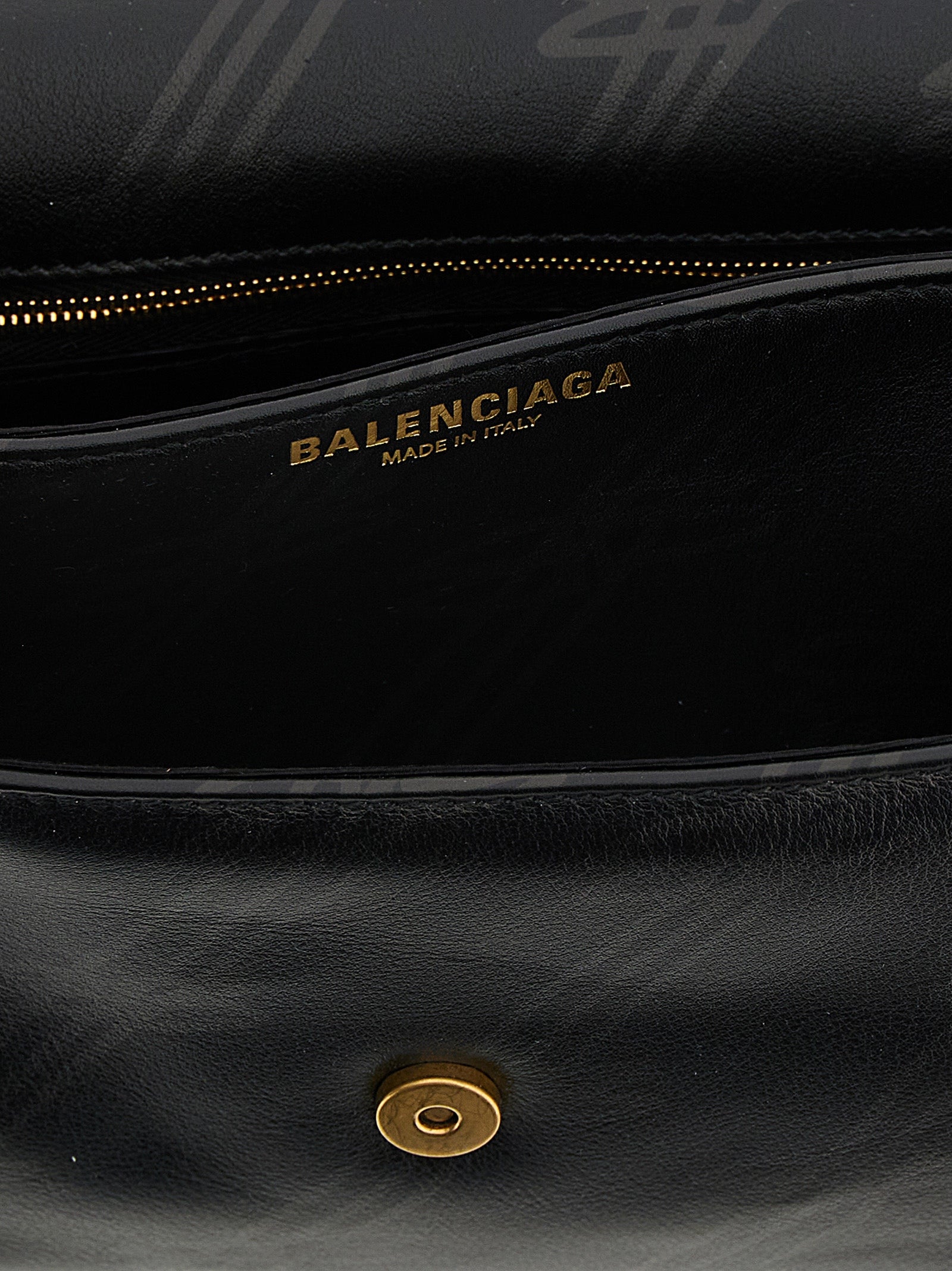 Balenciaga Black Leather Shoulder Bag Balenciaga