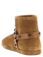Balenciaga Beige Calfskin Ankle Boots Balenciaga