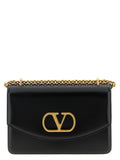 Valentino Garavani Black Calfskin Shoulder Bag Valentino Garavani